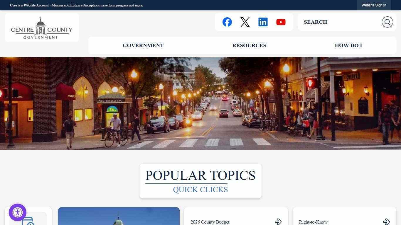 Centre County, PA - Official Website | Official Website